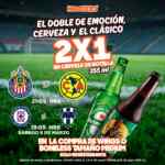 En Hooters 2x1 en cervezas este sábado durante los partidos de la Liga Mx