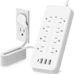 Multicontacto con 8 conexiones eléctricas y 4 entras USB baja de precio
