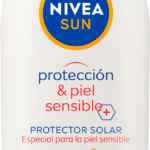 Protector solar para pieles sensibles Nivea Sun Protección & Piel Sensible FPS 50+ de 125 ml baja de precio