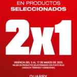 2x1 en prendas en tiendas Quarry Jeans
