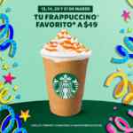 Frappuccinos a sólo $49 hoy y mañana en Starbucks