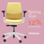 Cupón Steelcase Spring Sale de 12% de descuento en Sillas de oficina