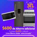 Cupón Walmart Week de $600 de descuento en línea blanca