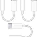 Juego de 3 adaptadores USB-C a jack 3.5 mm para audífonos bajan de precio