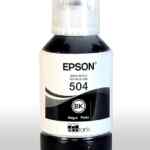 Botella de tinta negra Epson 504 baja a un gran precio
