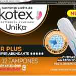 Tampones digitales Kotex Unika con 12 piezas baja a su menor precio