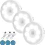 Juego de 3 luces LED con sensor de movimiento recargables bajan de precio
