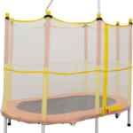 Trampolín brincolín para niños con red de seguridad baja a un excelente precio