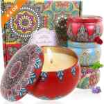 Juego de 4 velas aromáticas decorativas grandes bajan de precio