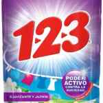 Detergente líquido 1-2-3 Maxi Poder con suavizante y Jazmín de 1 litro baja a su menor precio + 10% adicional con Planea y Ahorra