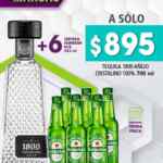 En Bodegas Alianza 6 pack de cervezas Heineken GRATIS en la compra de un tequila 1800