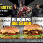 Combos Carl's Jr Thunderbolts Equipo del sabor desde $119 de lunes a viernes