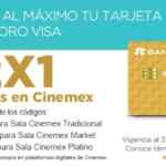 Cupón 2×1 Cinemex y Visa 2025 (incluye salas Platino)