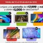En Costco $5,000 de descuento en pantallas seleccionadas
