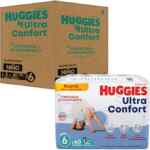 180 pack pañales Huggies Ultra Confort Niño Etapa 6 bajan a un gran precio