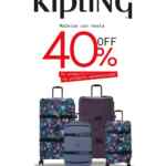 Hasta 40% de descuento en maletas en Kipling
