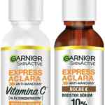 Kit Garnier SkinActive Express Aclara con sérum Vitamina C + sérum booster Noche baja de precio