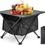 Mesa de camping portátil de aluminio ligero baja a su menor precio