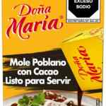 Mole poblano con cacao Doña María baja a un excelente precio
