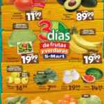 Ofertas S-Mart 3 días de frutas y verduras del 15 al 18 de abril 2025