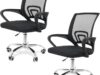 Juego de 2 sillas de oficina con altura ajustable bajan a su menor precio