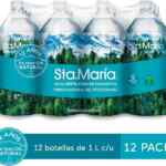 12 pack agua natural de manantial Sta. María de 1 litro bajan a su menor precio + 10% adicional con Planea y Ahorra