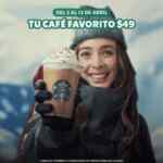 En Starbucks llévate tu café favorito a sólo $49 al pedir por delivery