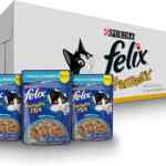 Alimento para mascotas Purina Felix Fantastic con 24 sobres baja a un gran precio