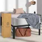 Base de metal para cama queen Zinus baja de precio