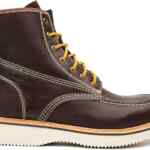 Botas de cuero para hombre estilo Moc Toe Work bajan a su menor precio
