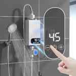 Calentador eléctrico instantáneo de agua con pantalla táctil digital y regadera incluida baja de precio por primera vez