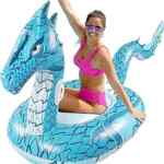 Flotador inflable para alberca con diseño de dragón baja de precio