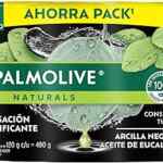Ahorra Pack con 4 jabones en barra Palmolive Naturals Arcilla Negra y Aceite de Eucalipto baja a su menor precio
