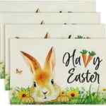 Juego de 4 manteles individuales de Pascua bajan a su menor precio