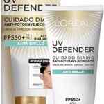 Protector solar Loréal Paris UV Defender Anti-Brillo y anti-Foto envejecimiento baja de precio