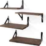Set de 4 repisas de madera y metal bajan de precio