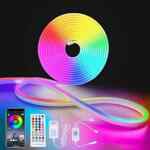 Tira de luces LED neón de 5 metros resistente a la intemperie y con control por app baja a un gran precio