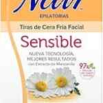 Tiras de cera para depilar para pieles sensible marca Nair bajan de precio