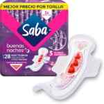 Toallas Saba Buenas Noches Nocturna con 28 piezas bajan de precio