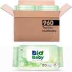 12 pack toallitas húmedas Bio Baby con 960 piezas bajan a su menor precio