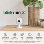 Liquidación en cámara de seguridad inteligente Blink Mini 2 compatible con dispositivos Alexa baja a su menor precio
