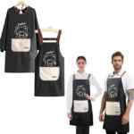Juego de 2 mandiles de cocina con bolsillos bajan de precio