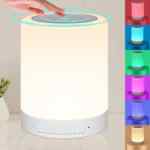 Lámpara de noche con luz LED y altavoz Bluetooth baja a un excelente precio