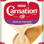 Leche evaporada Nestlé Carnation Clavel deslactosada baja a su menor precio