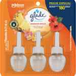 Aromatizantes de repuesto Glade Aceites Esenciales Hawaiian Breeze con 3 piezas baja a su menor precio