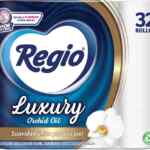 Papel higiénico Regio Luxury Orchid Oil con 32 rollos baja de precio