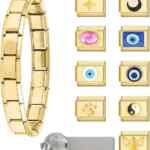 Brazalete con 9 charms intercambiables baja a un super precio + envío