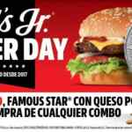 Carl's Jr Burger Day 2025: Hamburguesa a $1 peso en la compra de un combo el 28 de mayo