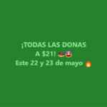 En Krispy Kreme todas las donas a $21 hoy y mañana