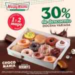 En Krispy Kreme 30% de descuento en docena variada hoy 2 de mayo